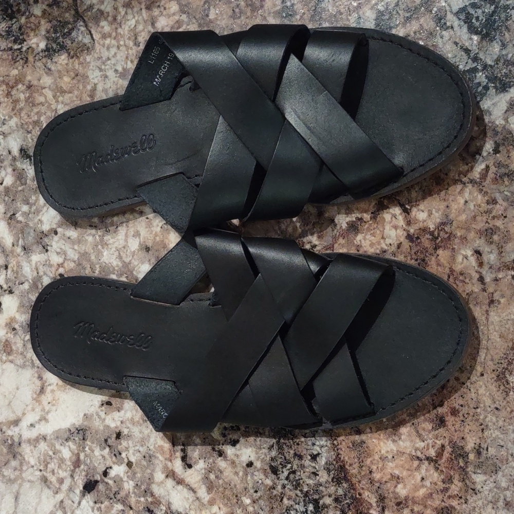 *FINAL PRICE* Madewell The Boardwalk Woven Slide Sandals